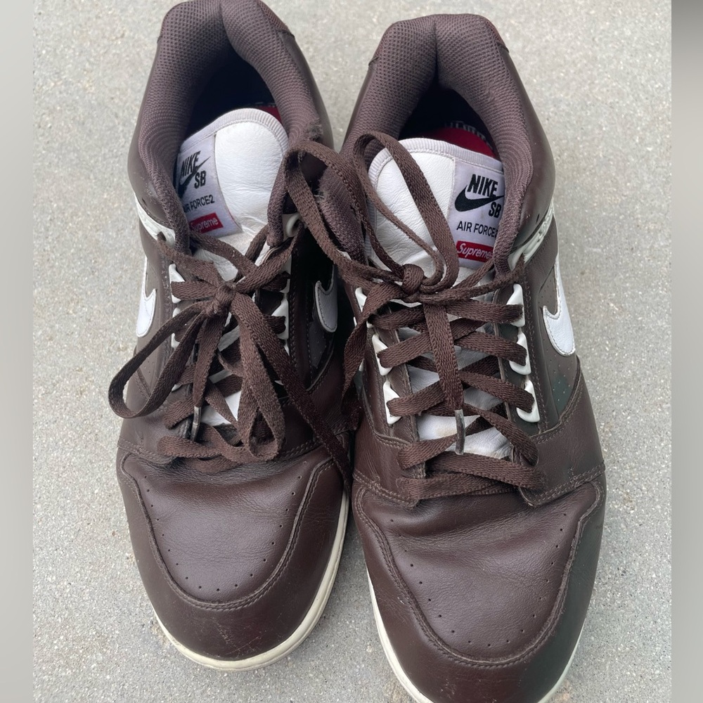 Nike Supreme x Air Force 2 Collab size 12 Brown